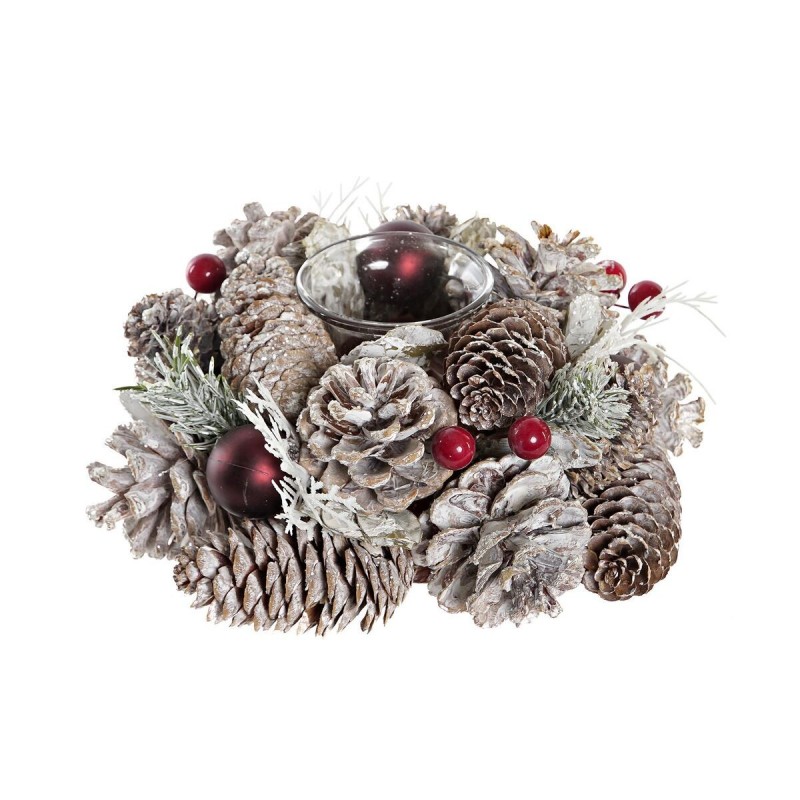 Portacandele Natalizio DKD Home Decor (19 x 19 x 9 cm)