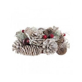 Portacandele Natalizio DKD Home Decor (19 x 19 x 9 cm)