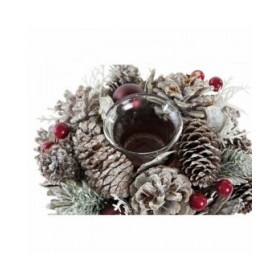 Portacandele Natalizio DKD Home Decor (19 x 19 x 9 cm)
