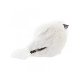 Decorazione Natalizia DKD Home Decor Schiuma Uccello Piuma (10 x 6 x 8 cm) (2 Unità)