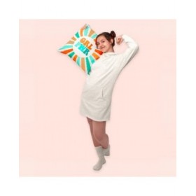 Fodera per cuscino HappyFriday Aware Girl power Multicolore 50 x 50 cm 2 Pezzi
