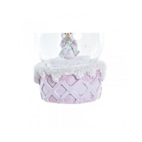 Palla di Natale DKD Home Decor Cristallo Resina (2 Unità) (7 x 7 x 9 cm)
