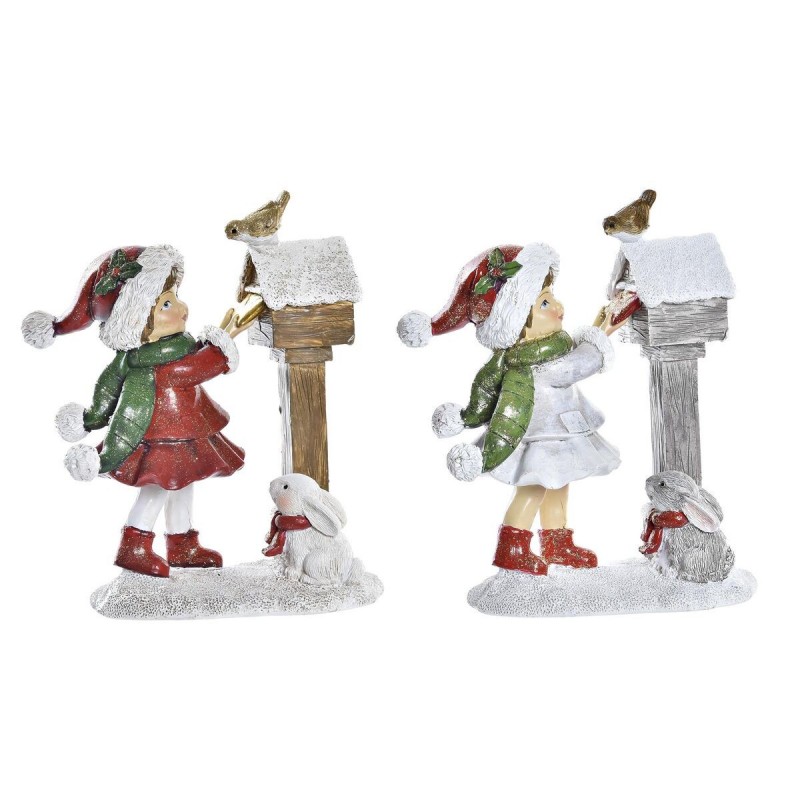 Decorazione Natalizia DKD Home Decor Resina (11,5 x 6 x 13,5 cm) (2 Unità)