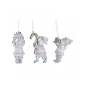 Decorazione Natalizia DKD Home Decor Resina (5 x 3 x 8,5 cm) (3) (3 Unità)