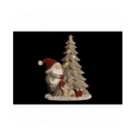 Decorazione Natalizia DKD Home Decor Albero Resina (15 x 10 x 18 cm) (2 Unità)