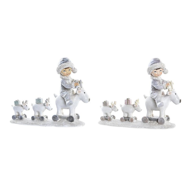 Decorazione Natalizia DKD Home Decor Resina (17 x 7,5 x 13,5 cm) (2 Unità)