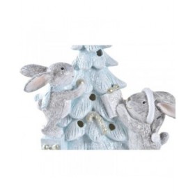 Decorazione Natalizia DKD Home Decor Albero Resina (13,5 x 8 x 16 cm) (2 Unità)