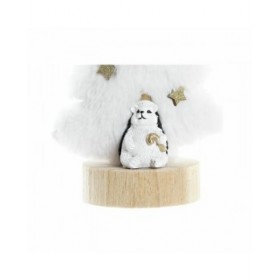Decorazione Natalizia DKD Home Decor Albero Poliestere MDF Resina (12 x 8 x 15,5 cm) (2 Unità)