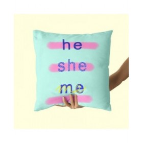 Fodera per cuscino HappyFriday Aware Me Multicolore 50 x 50 cm 2 Pezzi
