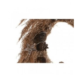 Ghirlanda di Natale DKD Home Decor Fiore (2 Unità) (60 x 5 x 60 cm)