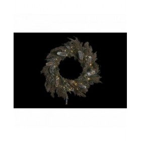 Ghirlanda di Natale DKD Home Decor Fiore (60 x 10 x 60 cm) (2 Unità)