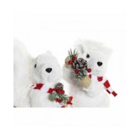Decorazione Natalizia DKD Home Decor Poliestere Scoiattolo (3) (23 x 12 x 23 cm) (3 Unità)