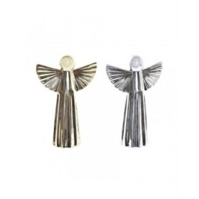 Decorazione Natalizia DKD Home Decor Porcellana Angelo (13 x 5 x 17 cm) (2 Unità)
