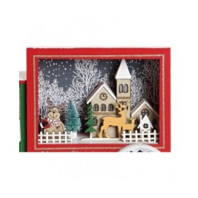 Calendario dell'Avvento DKD Home Decor Camion Luce LED Legno MDF (31 x 9 x 20 cm)