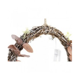 Decorazione Natalizia DKD Home Decor Luce LED Albero (2 Unità) (30 x 2 x 30 cm)