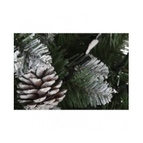 Albero di Natale DKD Home Decor Luce LED Verde Metallo Polietilene 130 x 130 x 218 cm