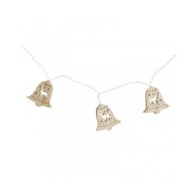 Ghirlanda di Luci LED DKD Home Decor Renna Cappe Marrone Legno MDF (6,5 x 1,4 x 5,8 cm)