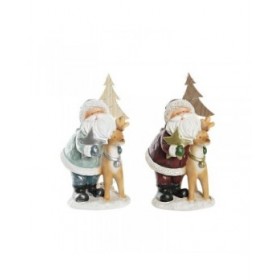 Decorazione Natalizia DKD Home Decor Resina (15,5 x 15,5 x 28 cm) (2 Unità)