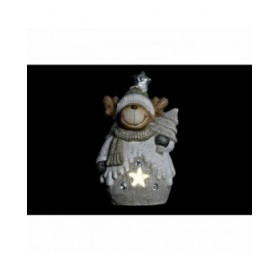 Decorazione Natalizia DKD Home Decor Renna Magnesio (24 x 17 x 39 cm) (2 Unità)
