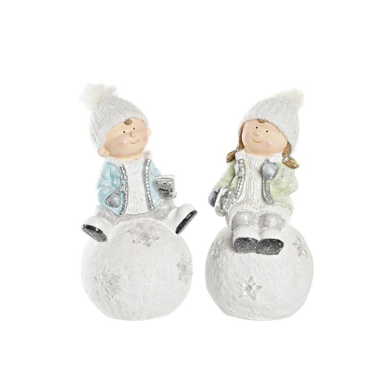 Decorazione Natalizia DKD Home Decor Bambini Magnesio (21,5 x 20 x 39 cm) (2 Unità)