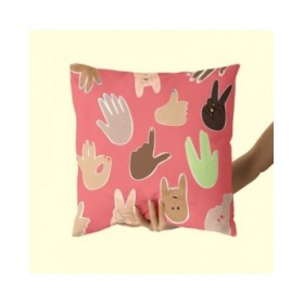 Fodera per cuscino HappyFriday Aware Good vibes  Multicolore 50 x 50 cm 2 Pezzi