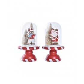 Decorazione Natalizia DKD Home Decor Resina (13,5 x 13,5 x 23,5 cm) (2 Unità)