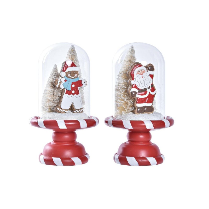 Decorazione Natalizia DKD Home Decor Resina (13,5 x 13,5 x 23,5 cm) (2 Unità)