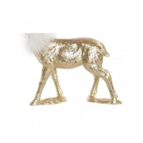 Decorazione Natalizia DKD Home Decor Resina Renna (17,5 x 9 x 22,5 cm) (2 Unità)