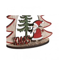 Decorazione Natalizia DKD Home Decor Legno (2 Unità) (14 x 6 x 18 cm)