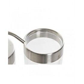 Set da Bagno DKD Home Decor Trasparente Argentato Alluminio polistirene Plastica 10 x 7,5 x 16,5 cm