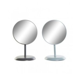 Specchio da parete DKD Home Decor Metallo Grigio scuro Grigio chiaro 2 Unità (17 x 17 x 27,7 cm)