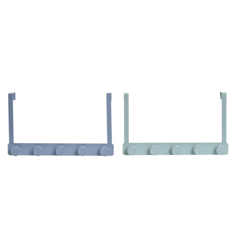 Appendiabiti per Porte DKD Home Decor Dorato Metallo Verde (33 x 5 x 20 cm) (2 Unità)