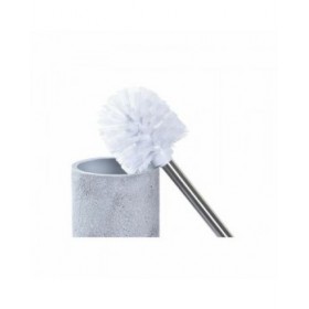 Scopino per il Bagno DKD Home Decor Grigio Argentato Acciaio inossidabile Cemento Scandi 10 x 10 x 40 cm