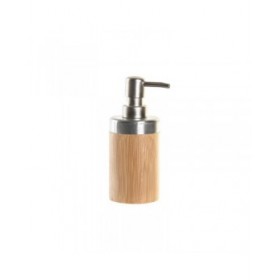Set da Bagno DKD Home Decor Argentato Naturale Bambù polipropilene 7 x 7 x 17 cm (2 Unità)