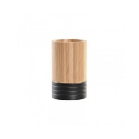 Portaspazzolini da Denti DKD Home Decor Bambù 7 x 7 x 11 cm