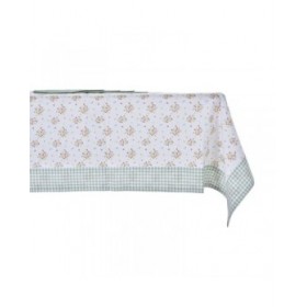 Set biancheria da tavola DKD Home Decor Fiori Verde 150 x 150 x 0,5 cm