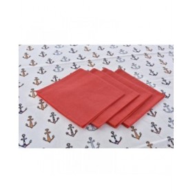 Set biancheria da tavola DKD Home Decor Azzurro Bianco Rosso 150 x 150 x 0,5 cm (2 Unità)