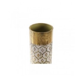 Portacandele DKD Home Decor Dorato Metallo (11 x 11 x 41 cm) (2 unidades)