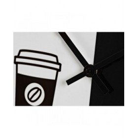 Orologio da Parete DKD Home Decor Bianco Nero Metallo Moderno 60 x 4 x 60 cm (2 Unità)