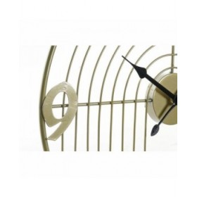 Orologio da Parete DKD Home Decor Nero Dorato Metallo Moderno 45 x 3 x 45 cm (2 Unità)