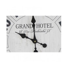 Orologio da Parete DKD Home Decor Bianco Nero Cristallo Ferro 61 x 6 x 89 cm (2 Unità)