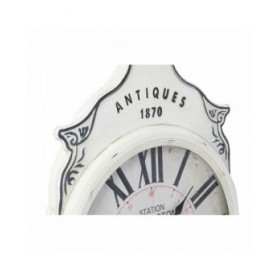 Orologio da Parete DKD Home Decor Bianco Nero Cristallo Ferro 61 x 6 x 89 cm (2 Unità)