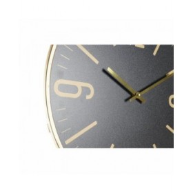 Orologio da Parete DKD Home Decor 40 x 4 x 40 cm Nero Marrone Ferro Pendolo Legno MDF (2 Unità)
