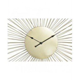 Orologio da Parete DKD Home Decor Fiore Dorato Metallo (57 x 4 x 57 cm)