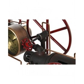Orologio da Tavolo DKD Home Decor Argentato Dorato Ferro Vintage 40 x 20 x 26 cm (2 Unità)