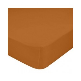 Lenzuolo con angoli HappyFriday BASIC Terracotta 105 x 200 x 32 cm