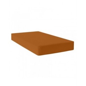 Lenzuolo con angoli HappyFriday BASIC Terracotta 105 x 200 x 32 cm