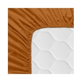 Lenzuolo con angoli HappyFriday BASIC Terracotta 105 x 200 x 32 cm