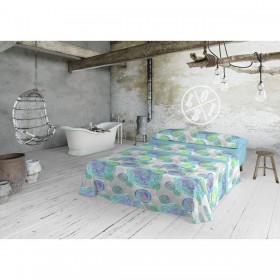 Set di Lenzuola Lois ALBANY Azzurro Singolo