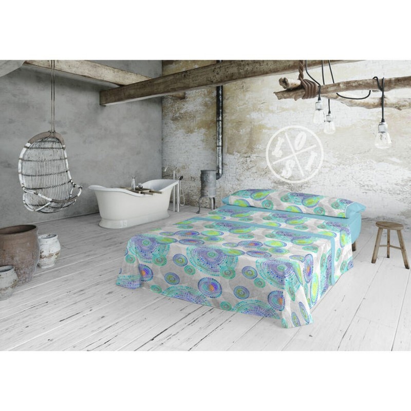 Set di Lenzuola Lois ALBANY Azzurro Singolo